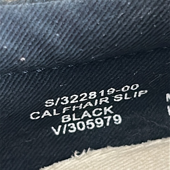 GAP Black Calf Hair Slip On Sneaker Loafer Women Size 7 - Picture 7 of 13